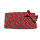 Tartan Plaid Cummerbund and Bow Tie Set